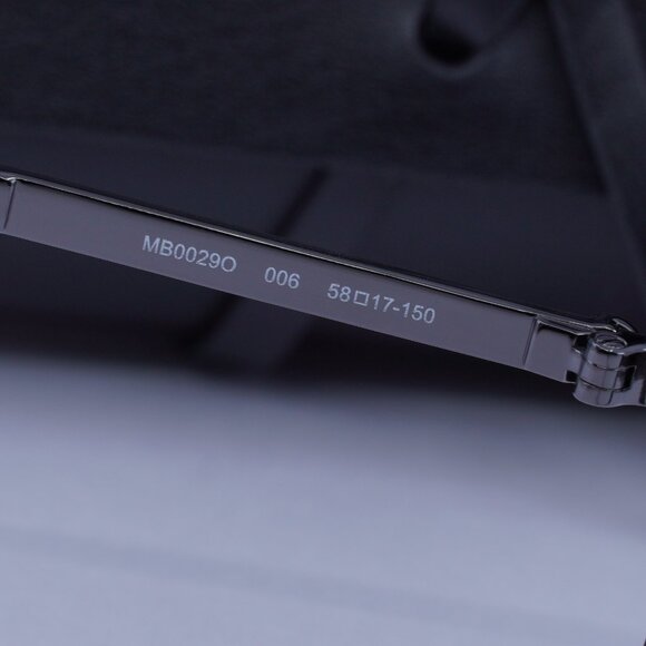 Montblanc MB0029O 006 Rectangle Eyeglasses 58mm – Ruthenium - Picture 7 of 9